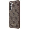 Guess GUHCS23SG4GFBR S23 S911 brązowy/brown hard case 4G Metal Gold Logo